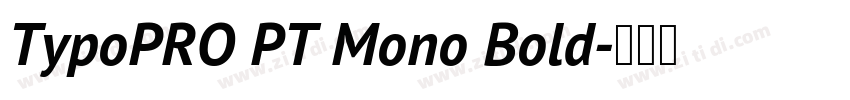 TypoPRO PT Mono Bold字体转换